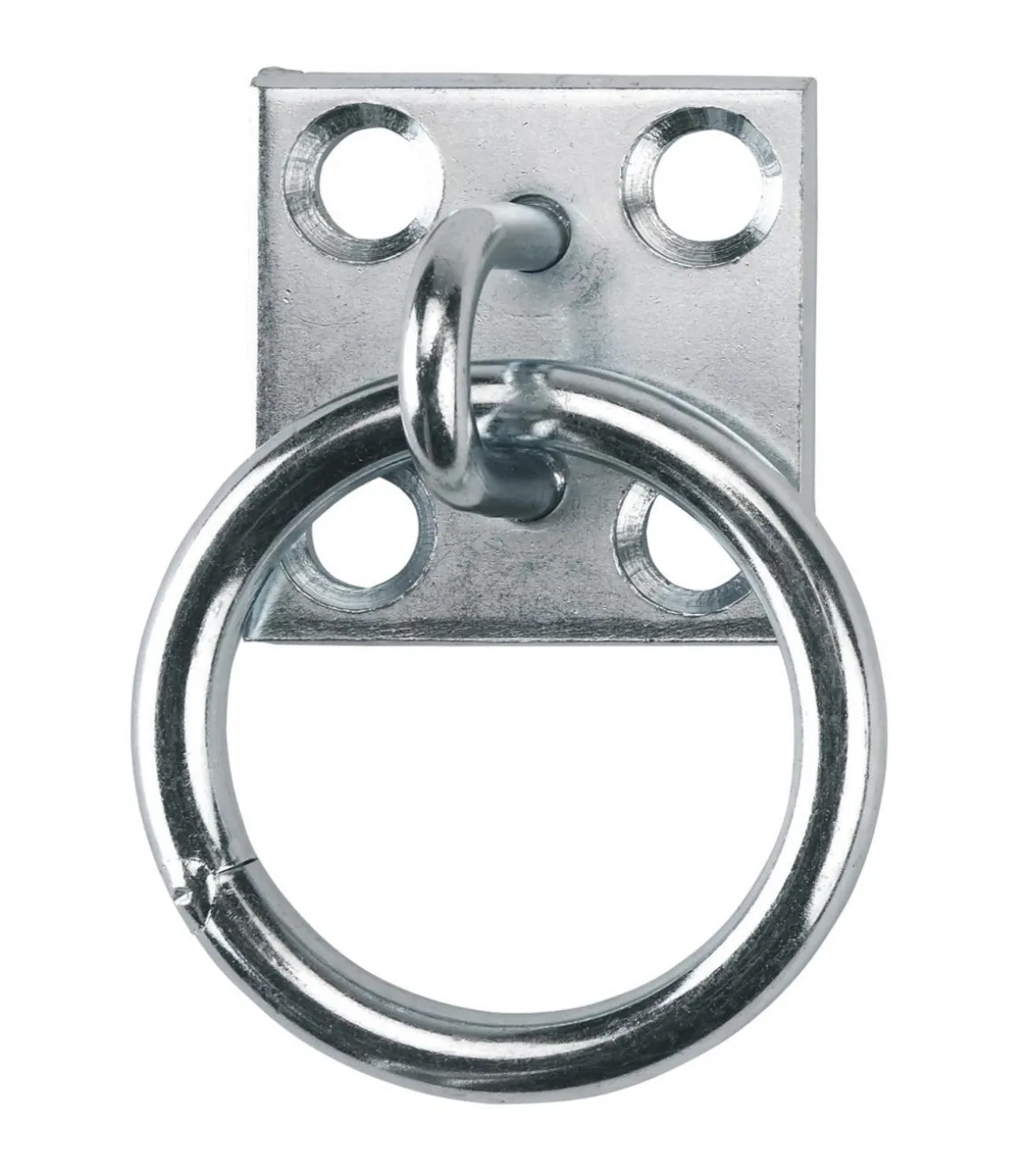 Anneau d'écurie avec plaque zinguée