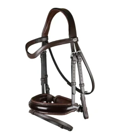 Bridon avec muserolle combinée large et vernie Working Collection - Dy'on