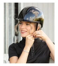 Casque d'équitation Royal Glossy noir - Harry's Horse