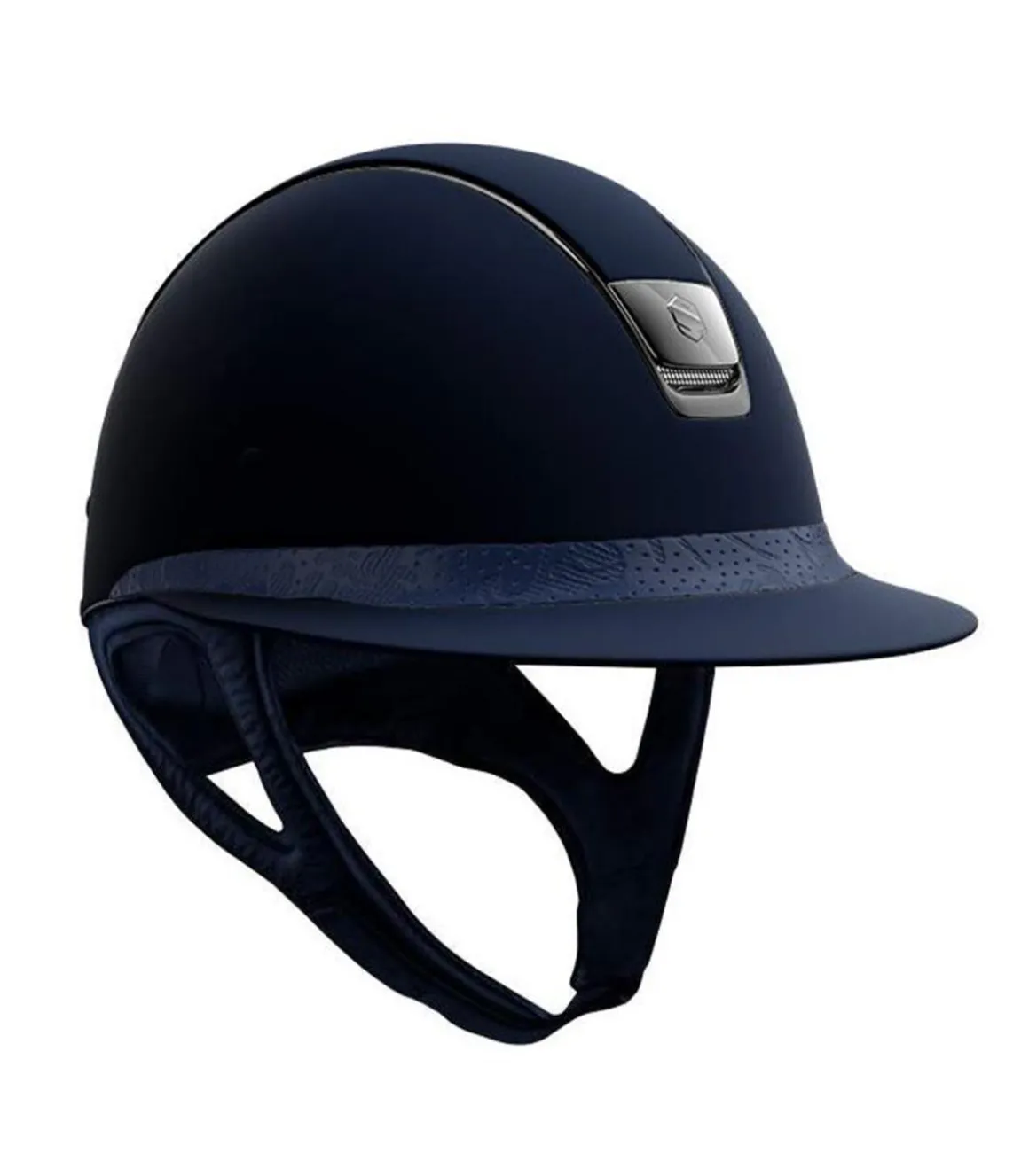 Casque Samshield Miss Shield Shadow Blue et Flower Leather Blue