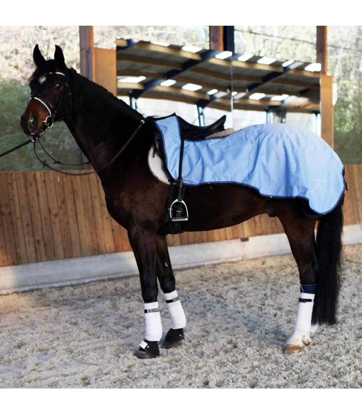 Couvre-reins 3 en 1 bleu ciel - JMR