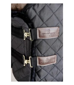 Extension de poitrail matelassé mouton vegan en noir - Kentucky