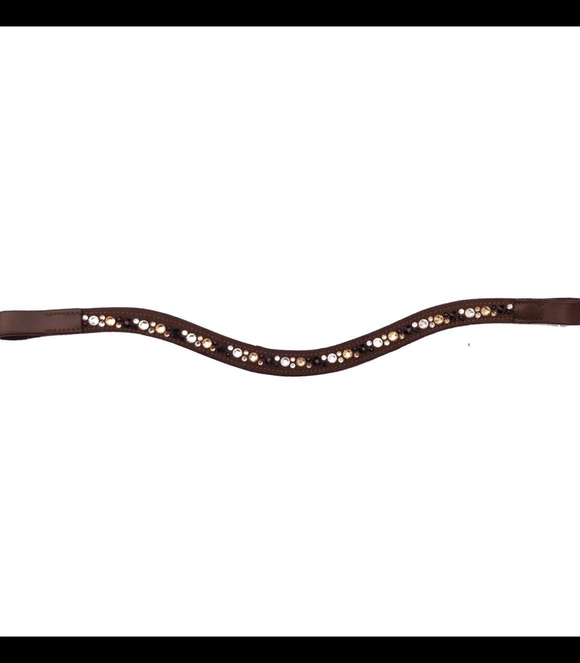 Frontal Raffinée en cuir avec strass - Jmr Pro