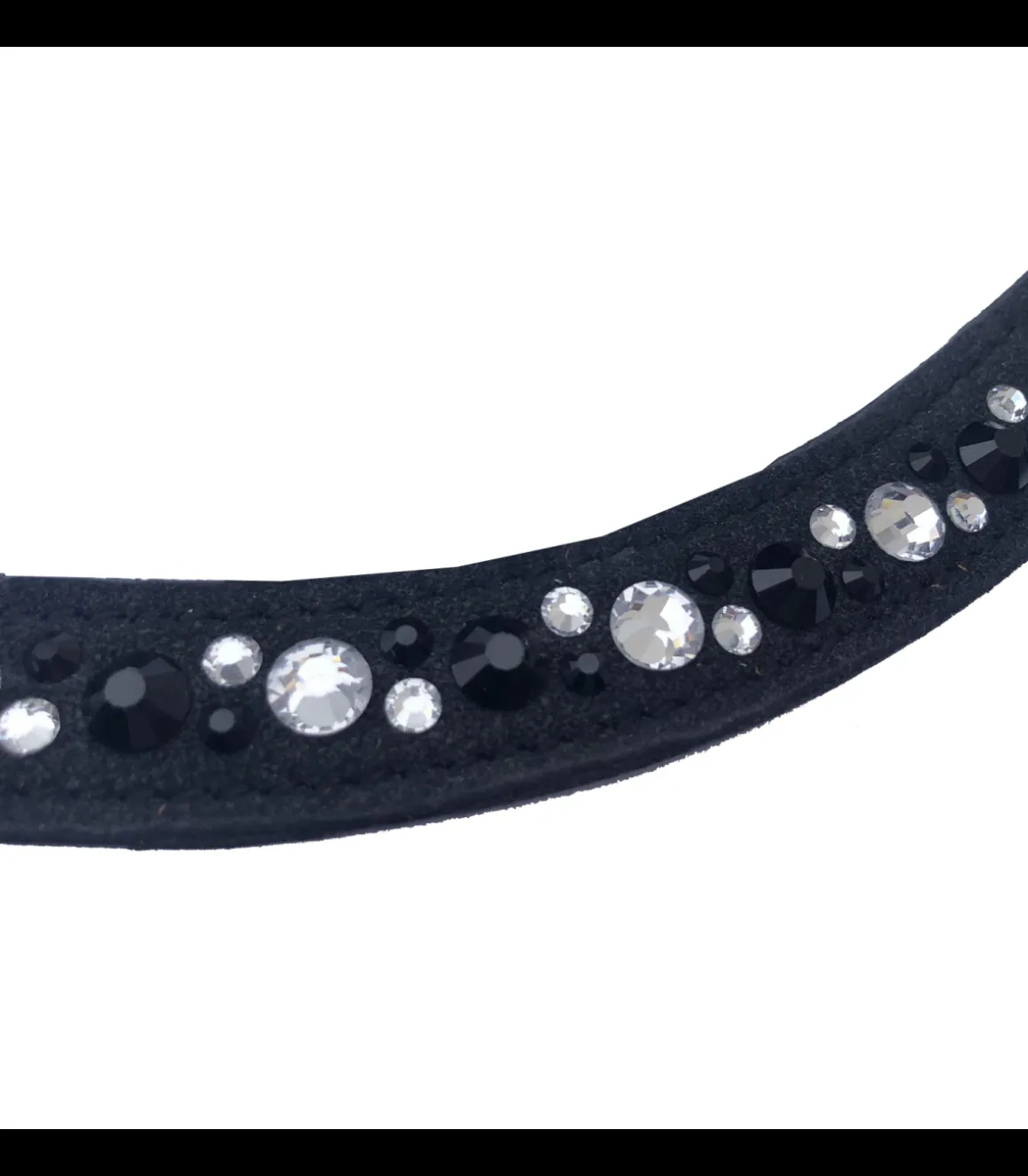 Frontal Raffinée en cuir avec strass - Jmr Pro