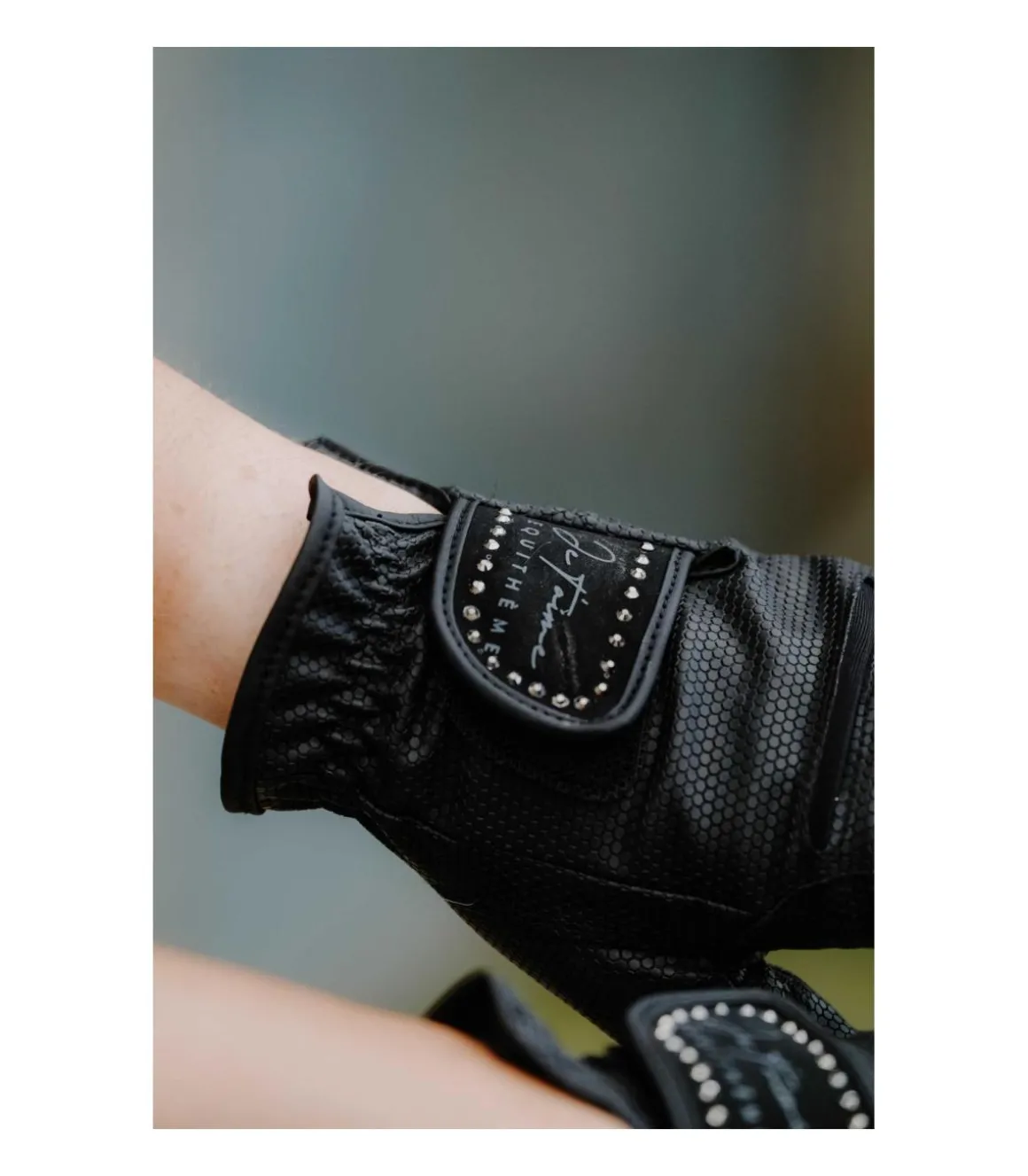 Gants Je t'aime avec strass - Equithème