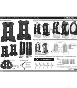 Gilet airbag léger 2 de chez Hit-air + 1 set de rallonge GRATUIT