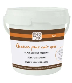 HIPPOTONIC Graisse pour cuir noire – Protège, nourrit et assouplit