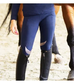 Legging d'équitation grip genoux - enfant - Gina - Equestre