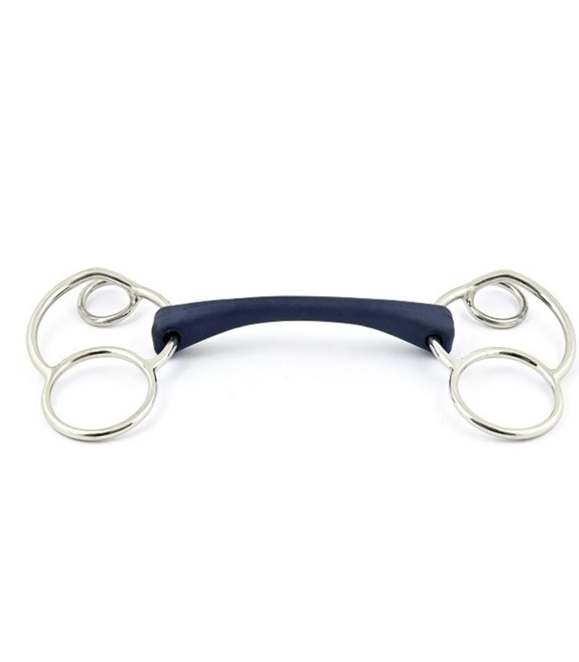 Mors cartoutchouc Pessoa droit 3 anneaux - Jump'In