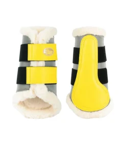 paire de guêtre doublée mouton et fluo réfléchissant