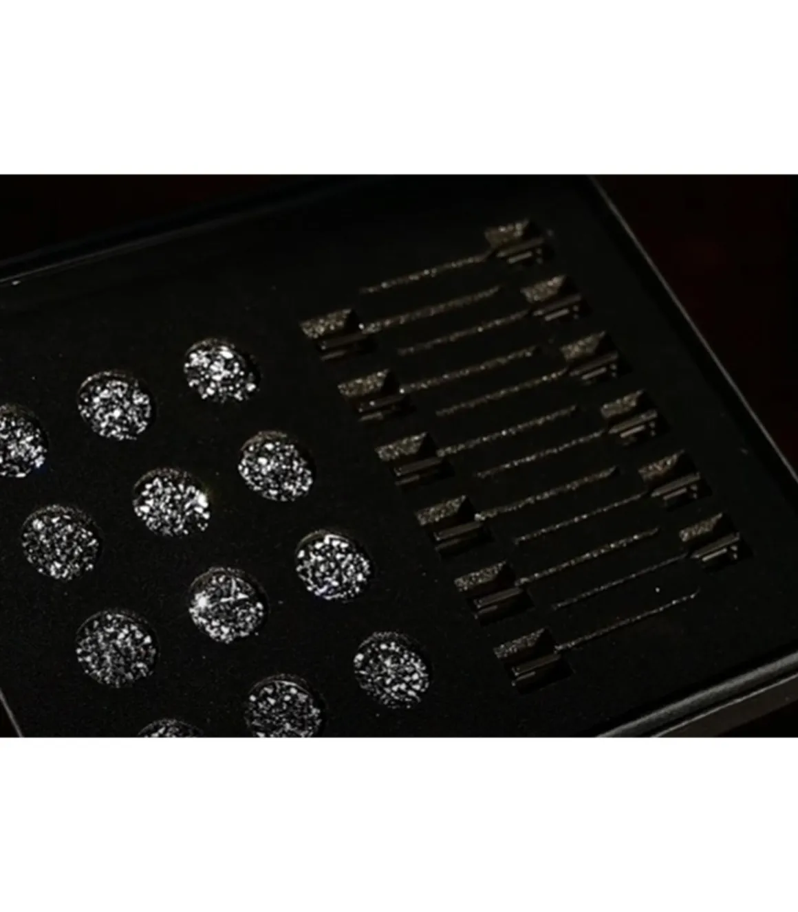 Quick Knot Jewel, clips pions en cristaux Swarovski Medley 12 pièces - Hes Tec