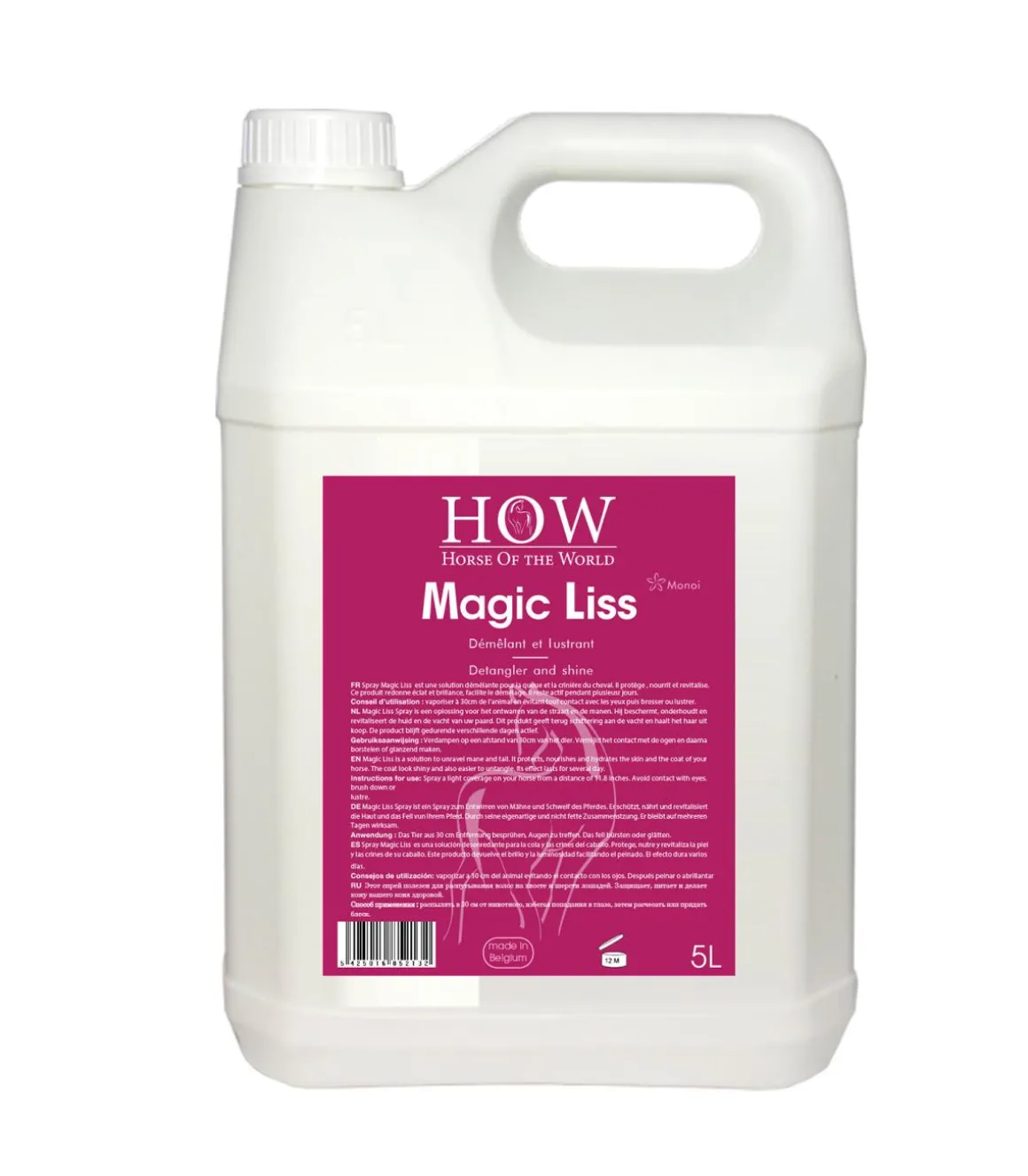 Recharge Magic Liss démêlant au monoi 5 litres - Horse Of The World