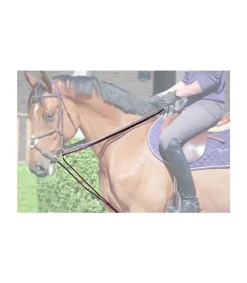 Rênes allemandes en cuir et corde - Dy'on Collection