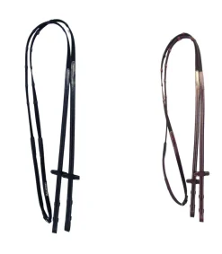 Rênes toile avec arrêtoires en cuir - Cavaletti