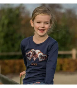 T-shirt à manches longues Pony FW22 pour enfant - Horka